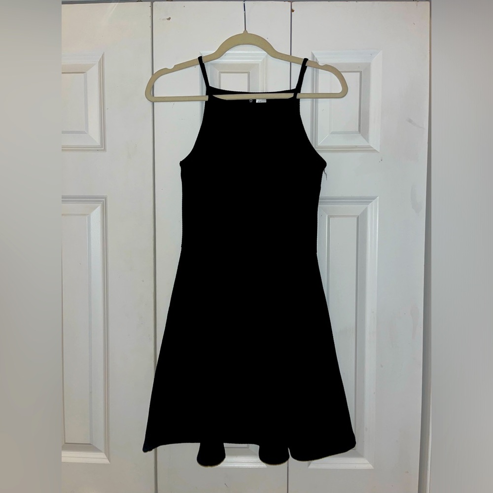 Black tank mini dress